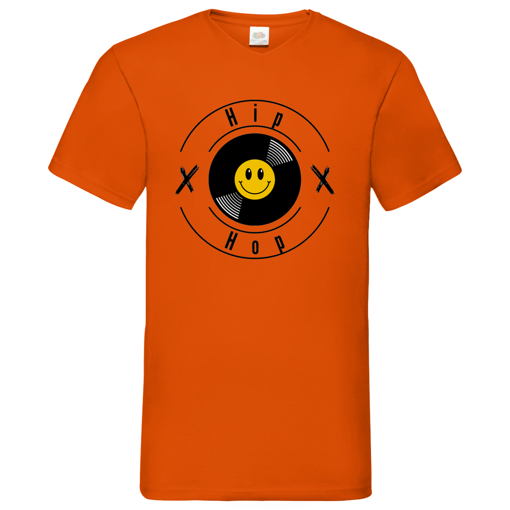 HipHop smily - V-Neck T-Shirt