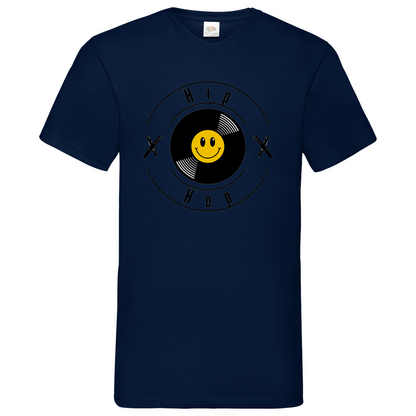 HipHop smily - V-Neck T-Shirt