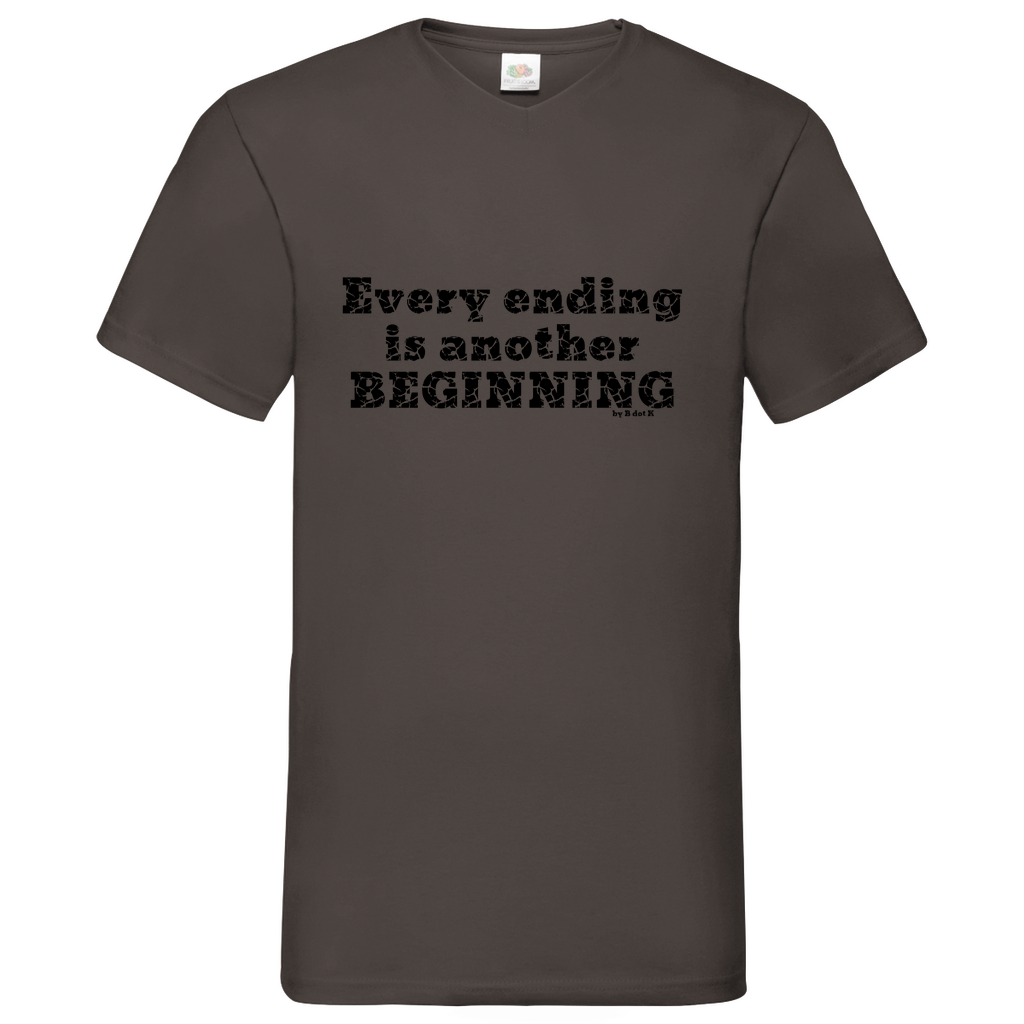 Ending-Beginning- V-Neck T-Shirt bright