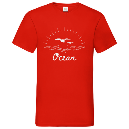 Ocean - V-Neck T-Shirt - dark