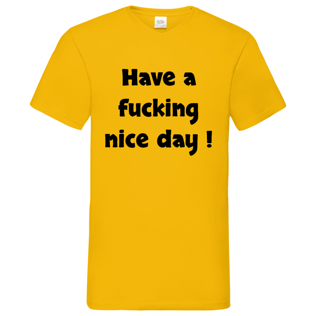 Nice day - V-Neck T-Shirt bright