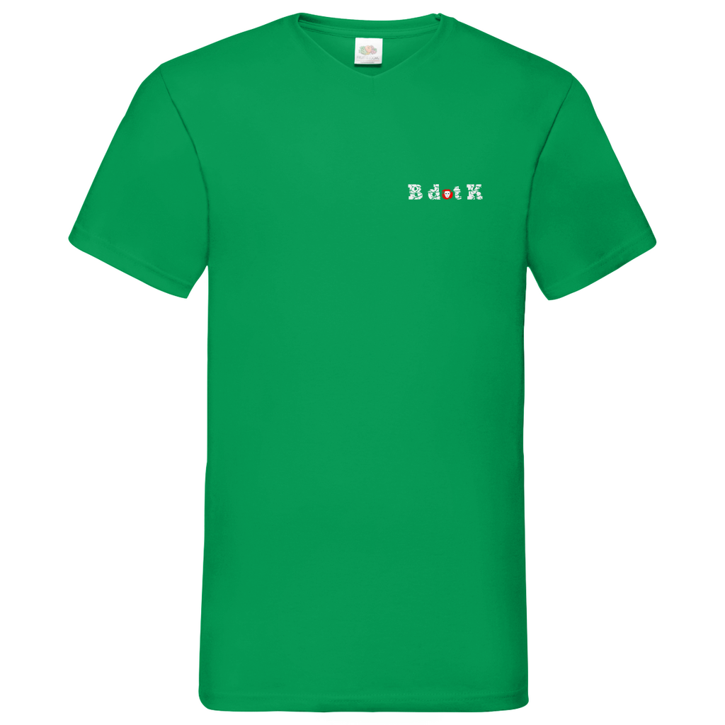 B dot K eco  Mask back - V-Neck T-Shirt dark