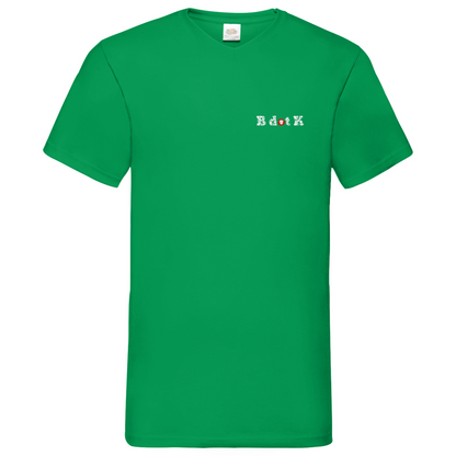 B dot K eco  Mask back - V-Neck T-Shirt dark