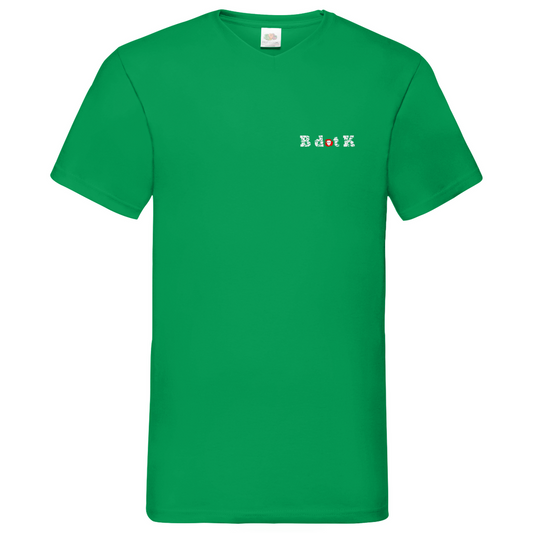 B dot K eco  Mask back - V-Neck T-Shirt dark