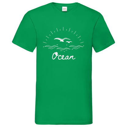 Ocean - V-Neck T-Shirt - dark
