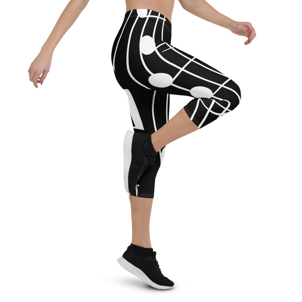 Capri-Leggings - Sound B dot K black/white