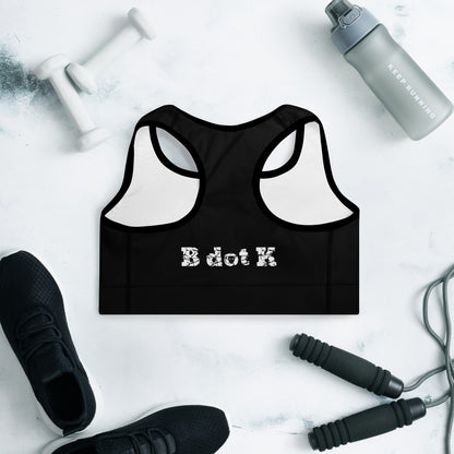 Padded sports Top -  B dot K black/white