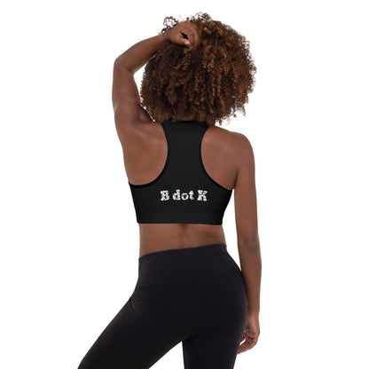 Padded sports Top -  B dot K black/white