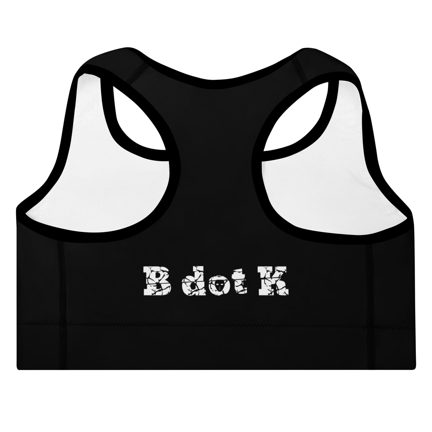Padded sports Top -  B dot K black/white