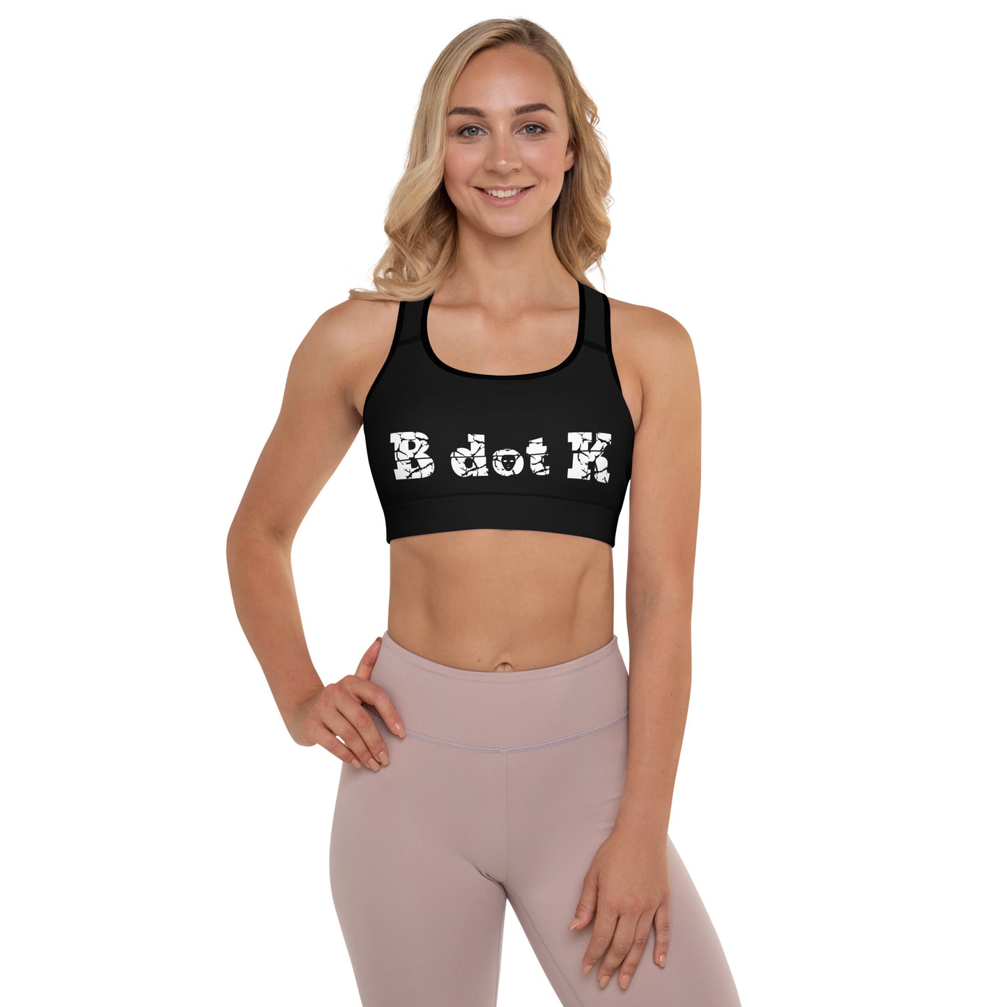 Padded sports Top -  B dot K black/white