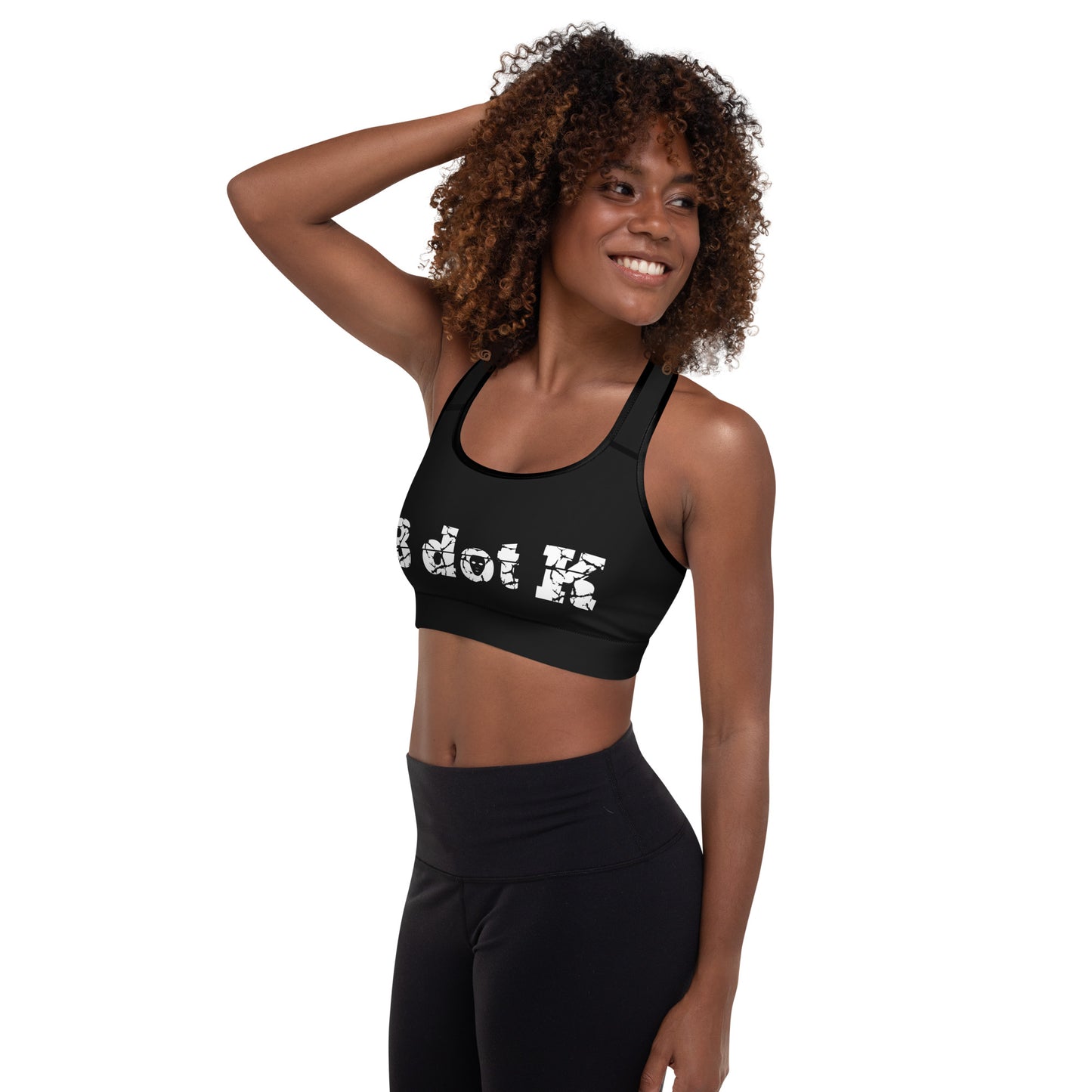 Padded sports Top -  B dot K black/white