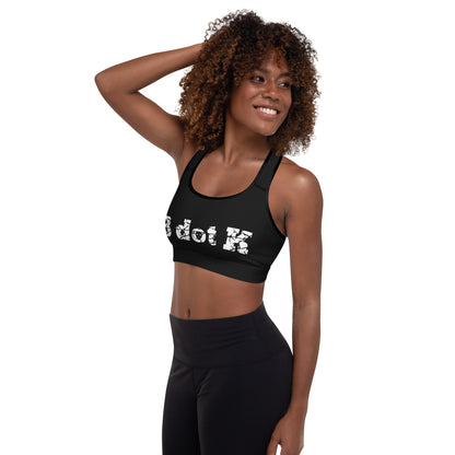 Padded sports Top -  B dot K black/white