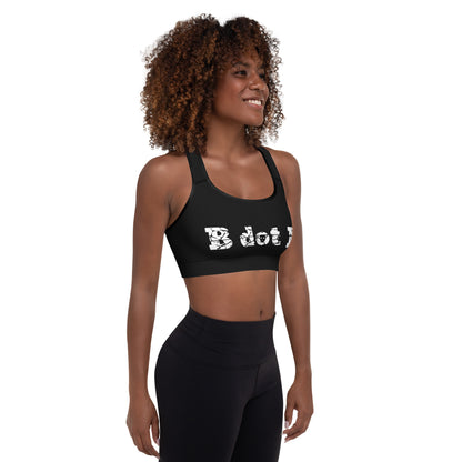Padded sports Top -  B dot K black/white