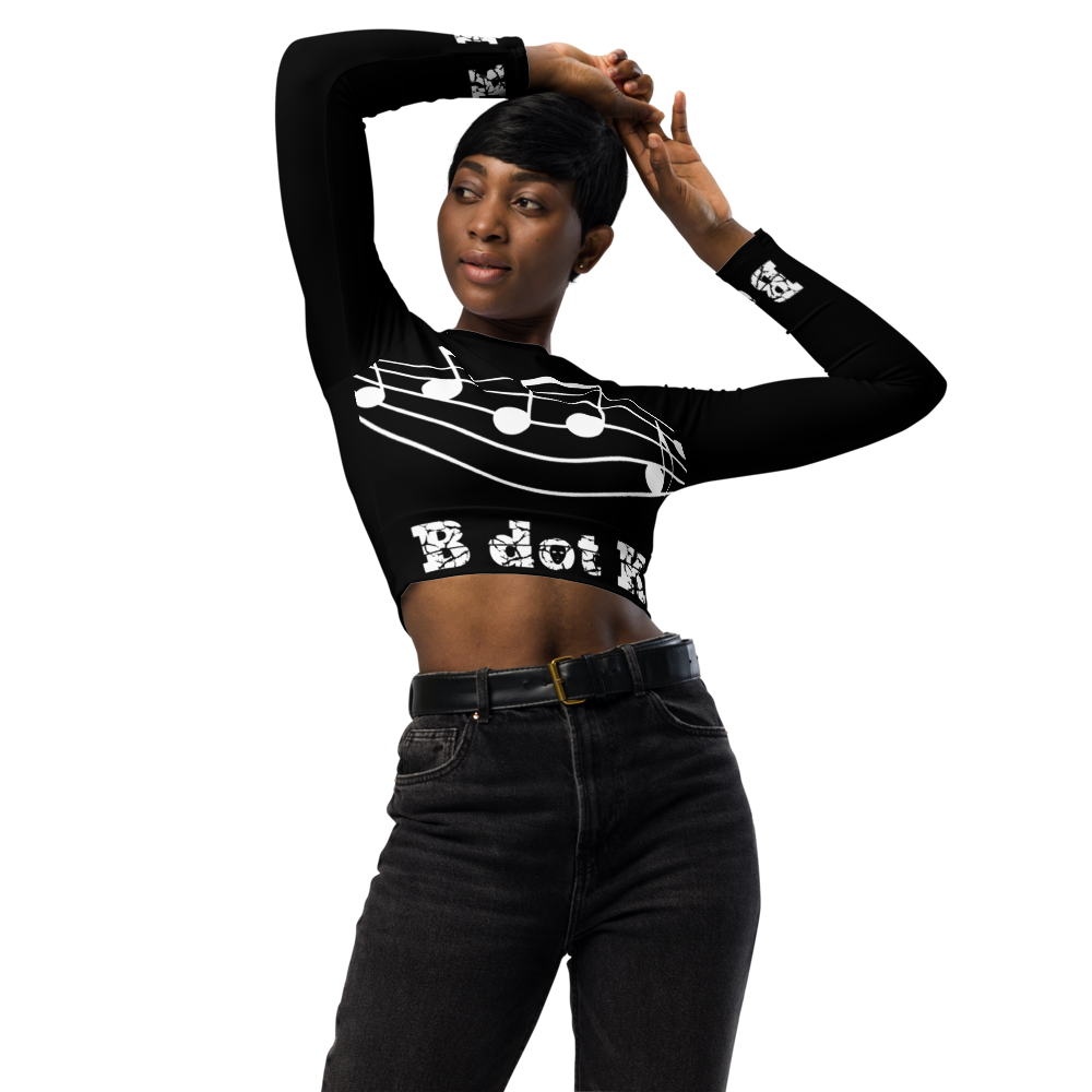 Crop-Top long-sleeve Sound - B dot K black