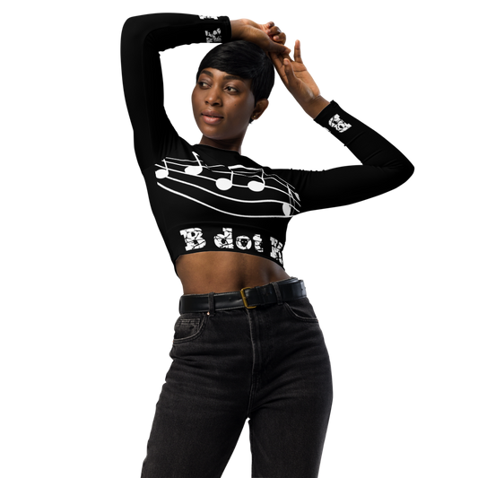 Crop-Top long-sleeve Sound - B dot K black