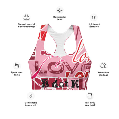 Longline sports BH - Love B dot K