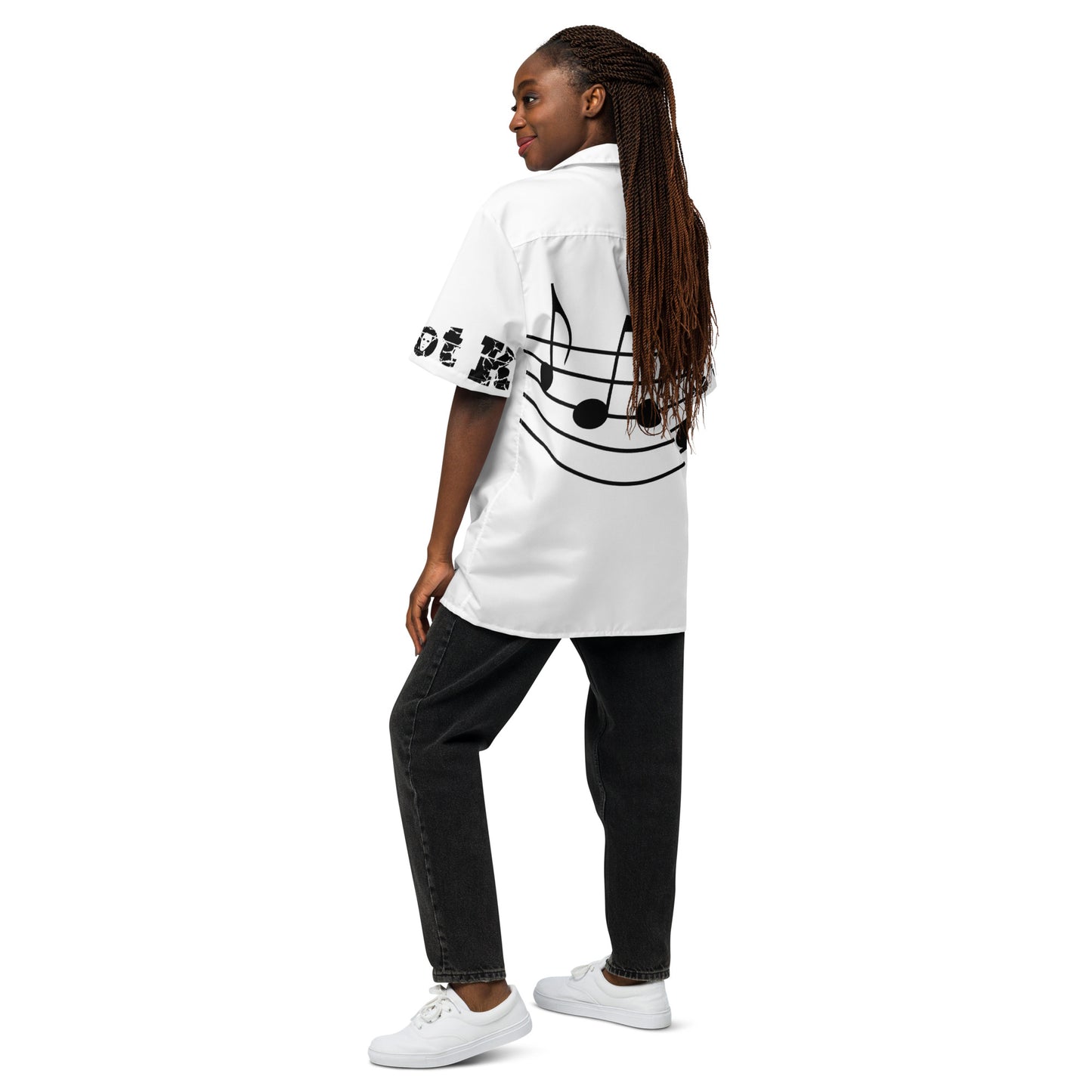 Button Shirt Rock - B dot K Unisex white