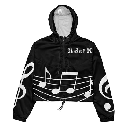 Cropped windbreaker Sound B dot K black