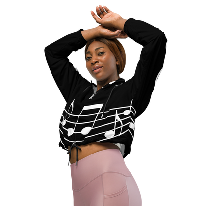 Cropped windbreaker Sound B dot K black