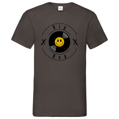 HipHop smily - V-Neck T-Shirt
