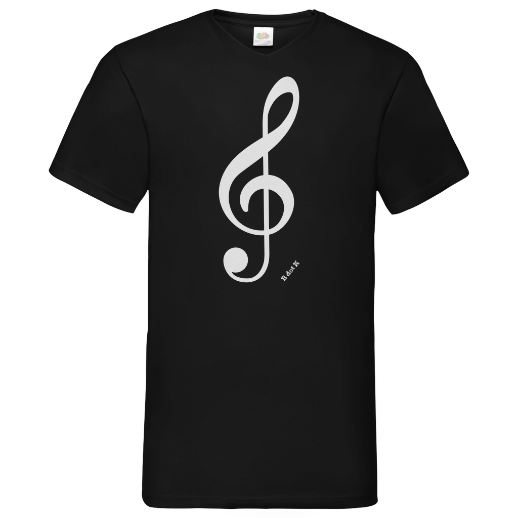 B dot K eco notekey - V-Neck T-Shirt dark
