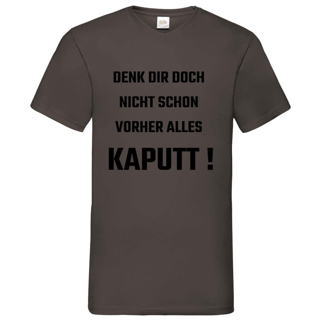 Kaputt - V-Neck T-Shirt bright