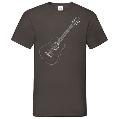 B dot K eco guitar - V-Neck T-Shirt dark