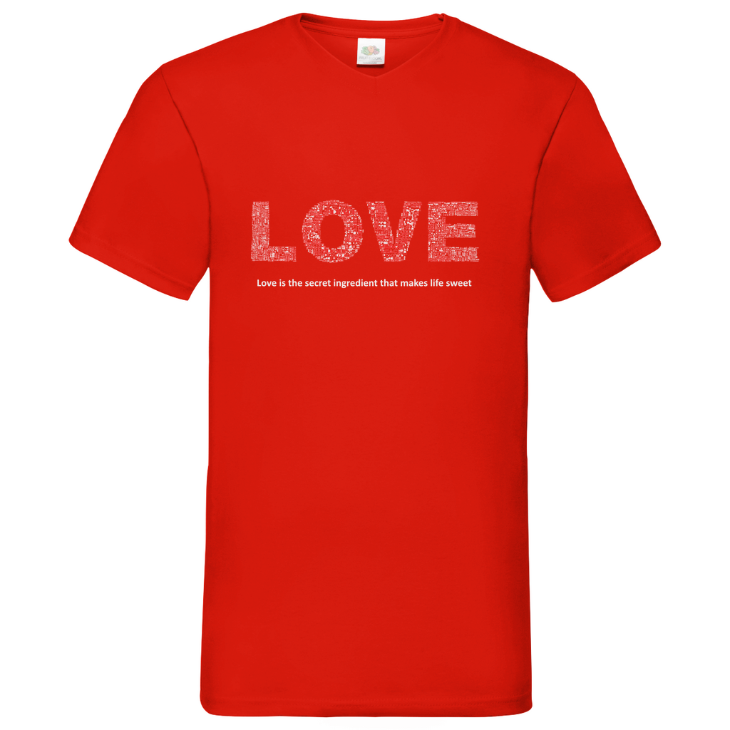 Love - V-Neck T-Shirt dark