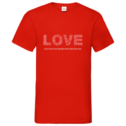 Love - V-Neck T-Shirt dark