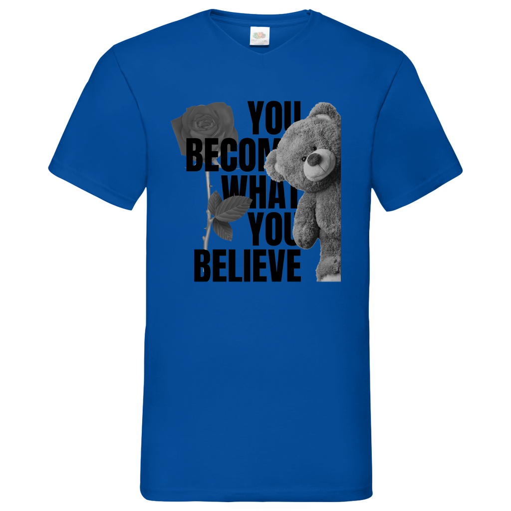 Bear  - V-Neck T-Shirt bright