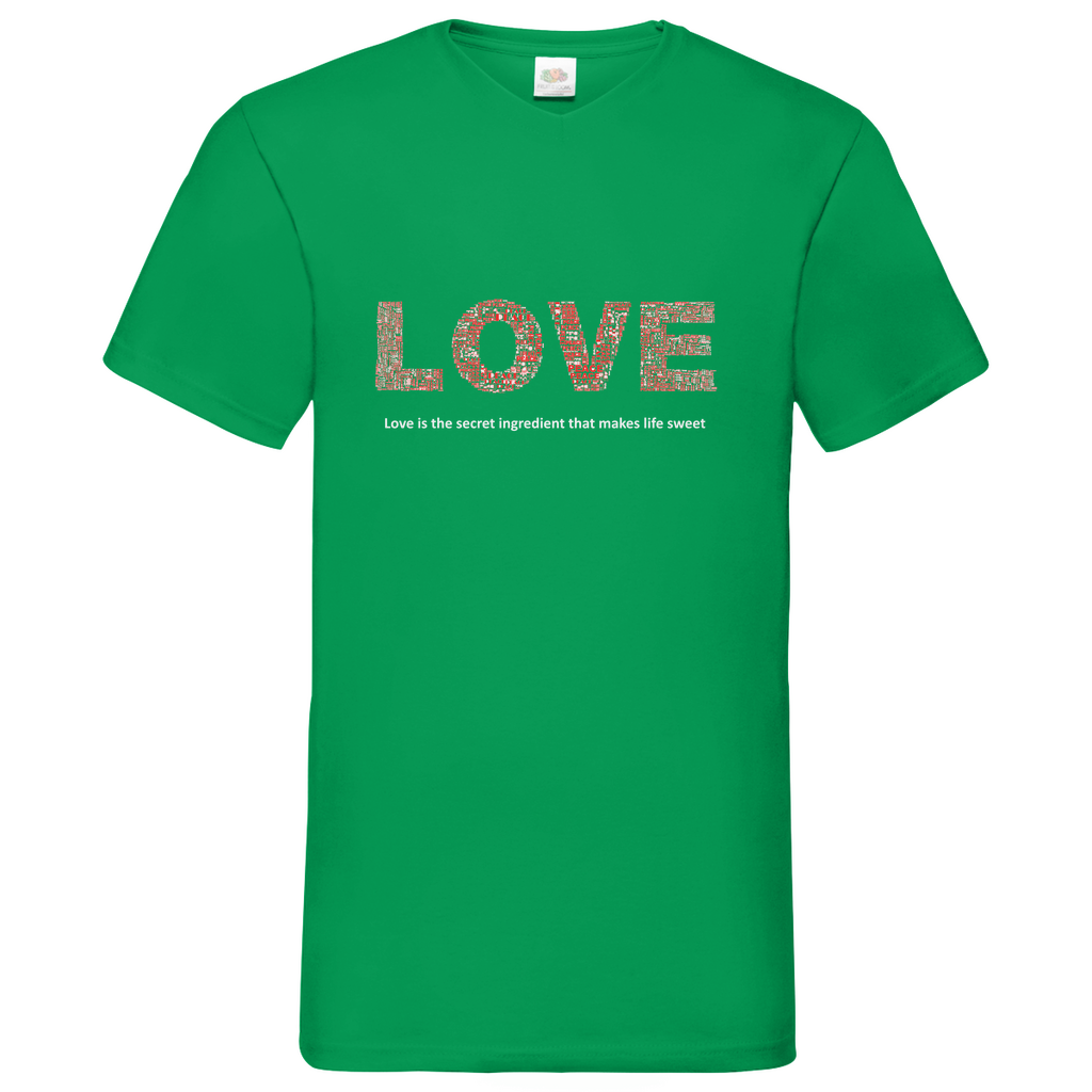 Love - V-Neck T-Shirt dark