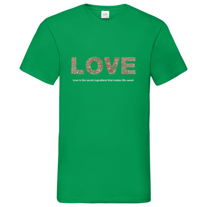 Love - V-Neck T-Shirt dark