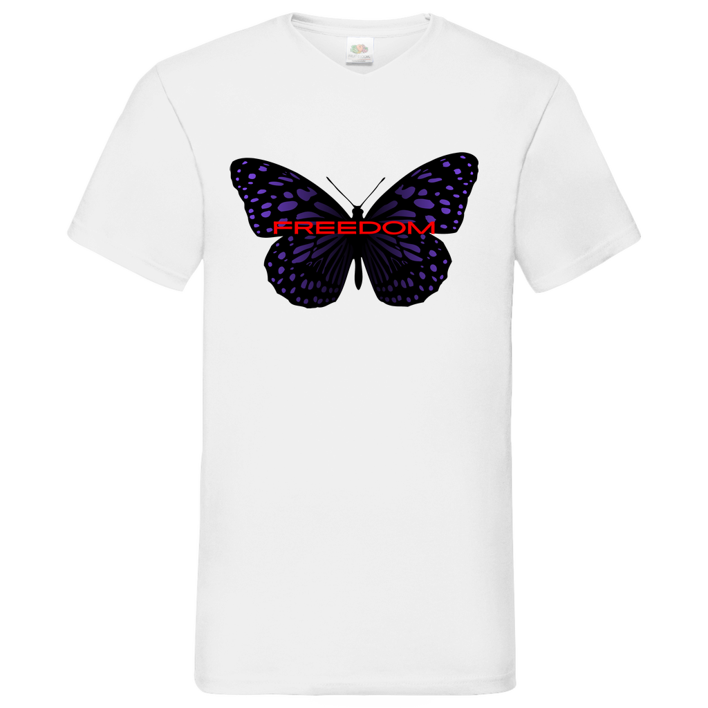 Freedom - V-Neck T-Shirt bright