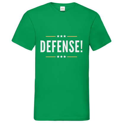 Defense - V-Neck T-Shirt dark