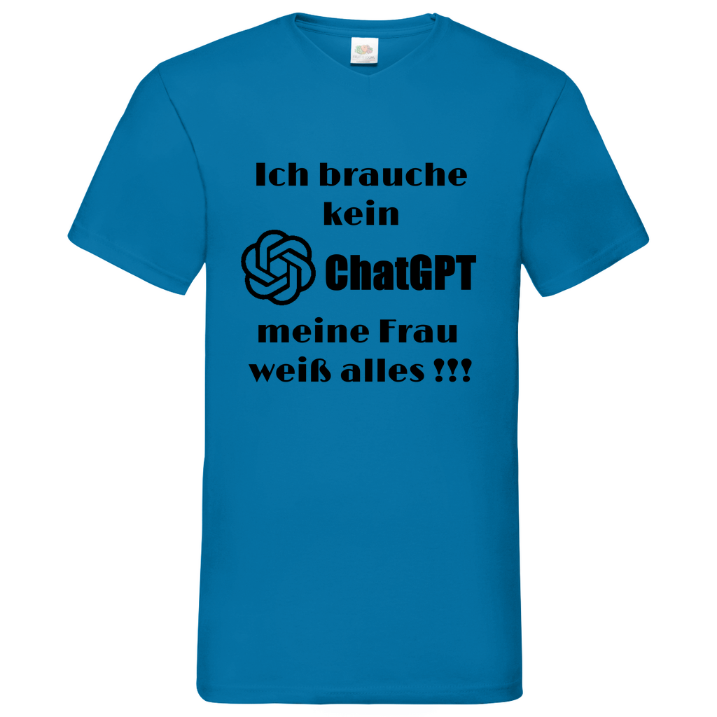 ChatGPT - V-Neck T-Shirt bright
