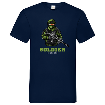 Soldier - V-Neck T-Shirt - dark