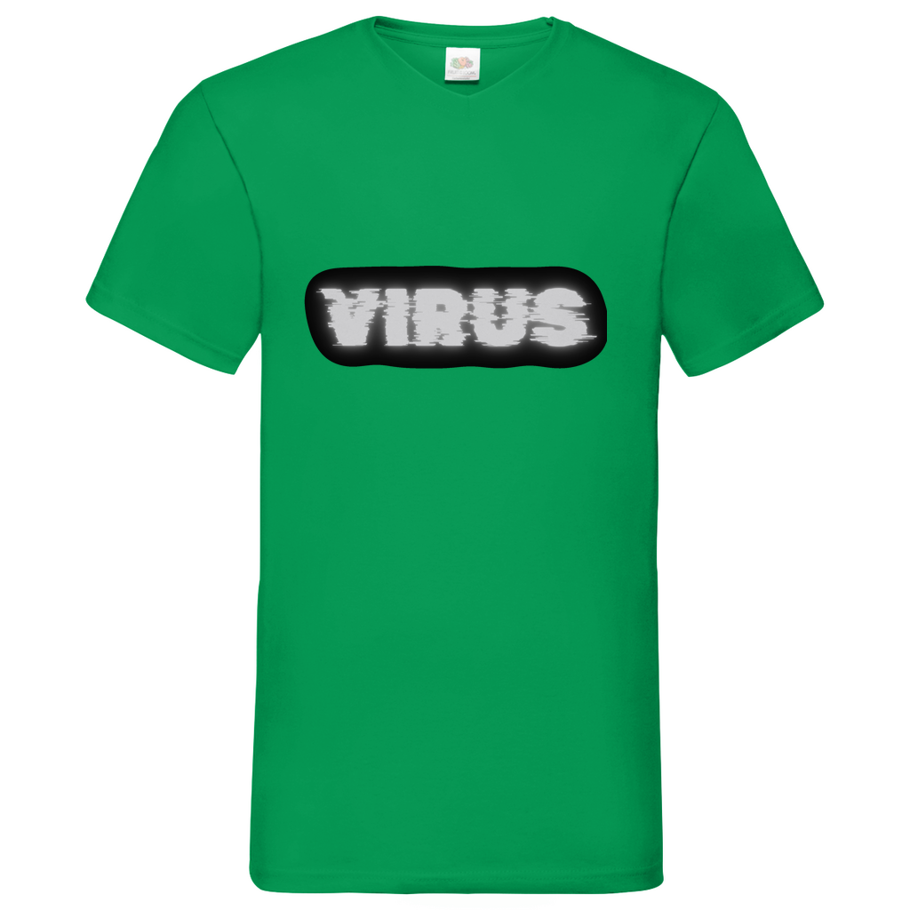 Virus - V-Neck T-Shirt - dark