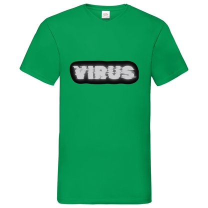 Virus - V-Neck T-Shirt - dark
