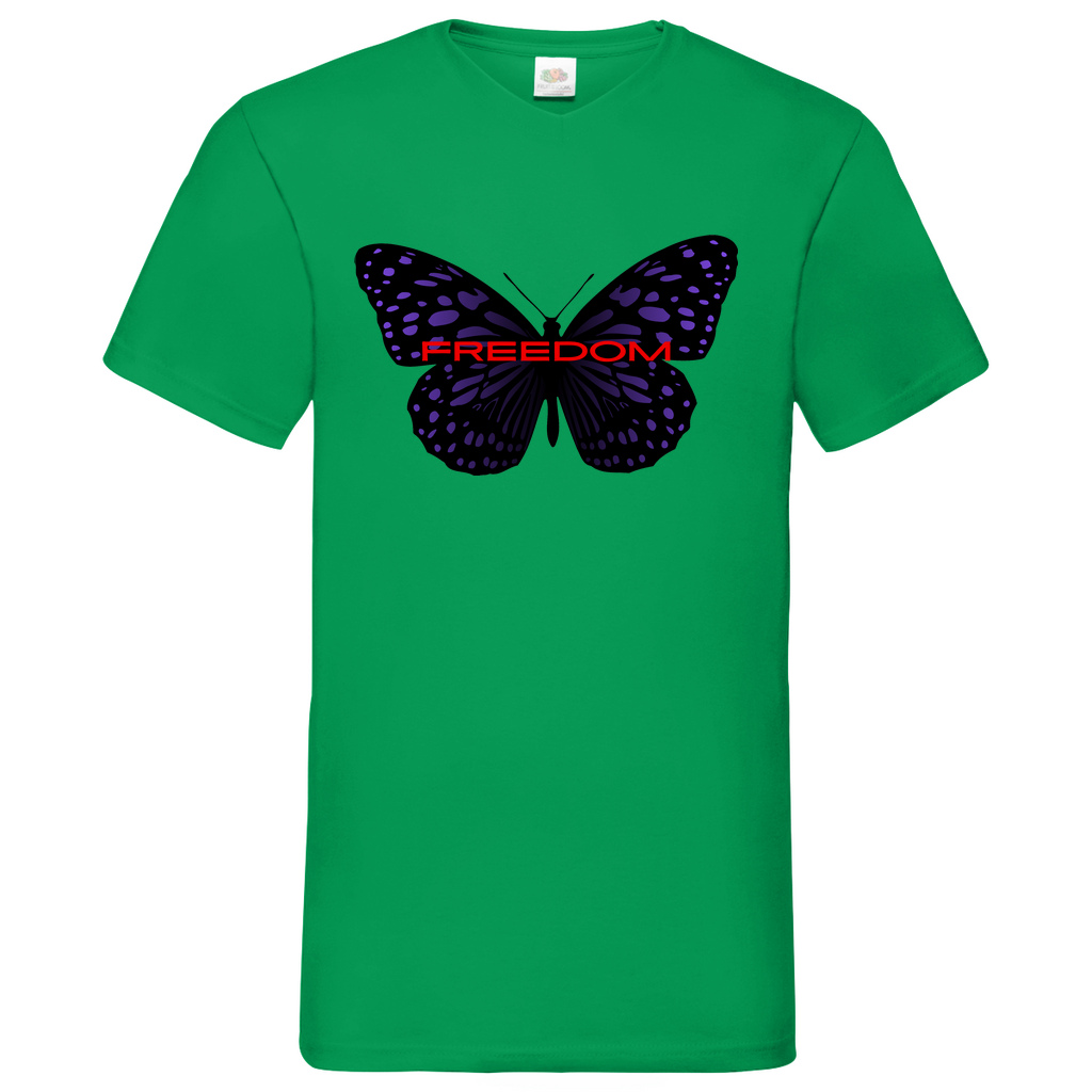 Freedom - V-Neck T-Shirt bright