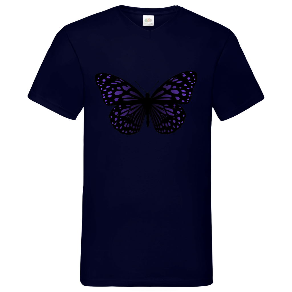 Butterfly purple - V-Neck T-Shirt