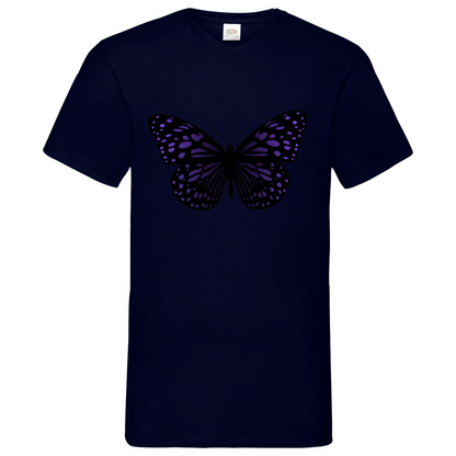 Butterfly purple - V-Neck T-Shirt