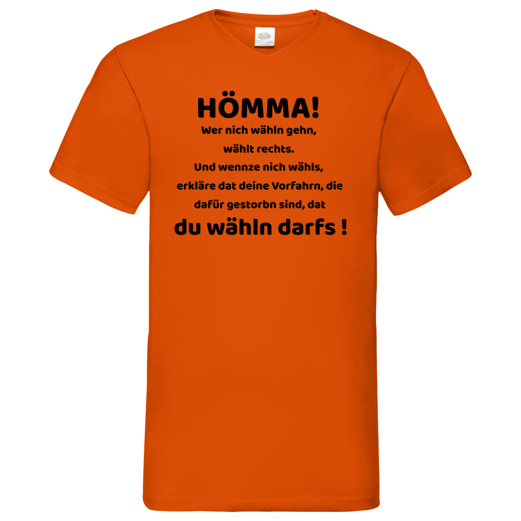 Hömma - V-Neck T-Shirt bright