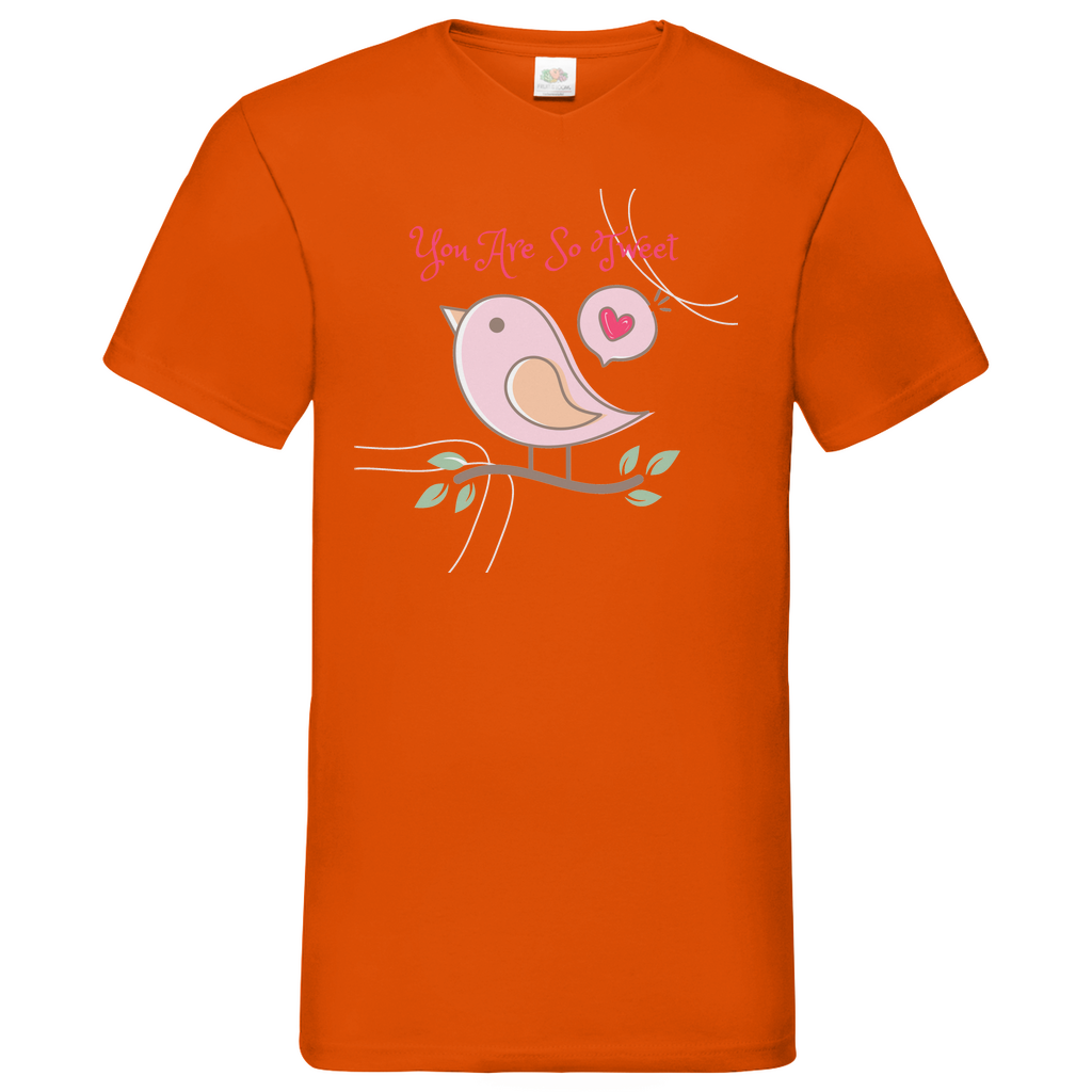 Sweet Heart Bird - V-Neck T-Shirt