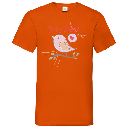 Sweet Heart Bird - V-Neck T-Shirt