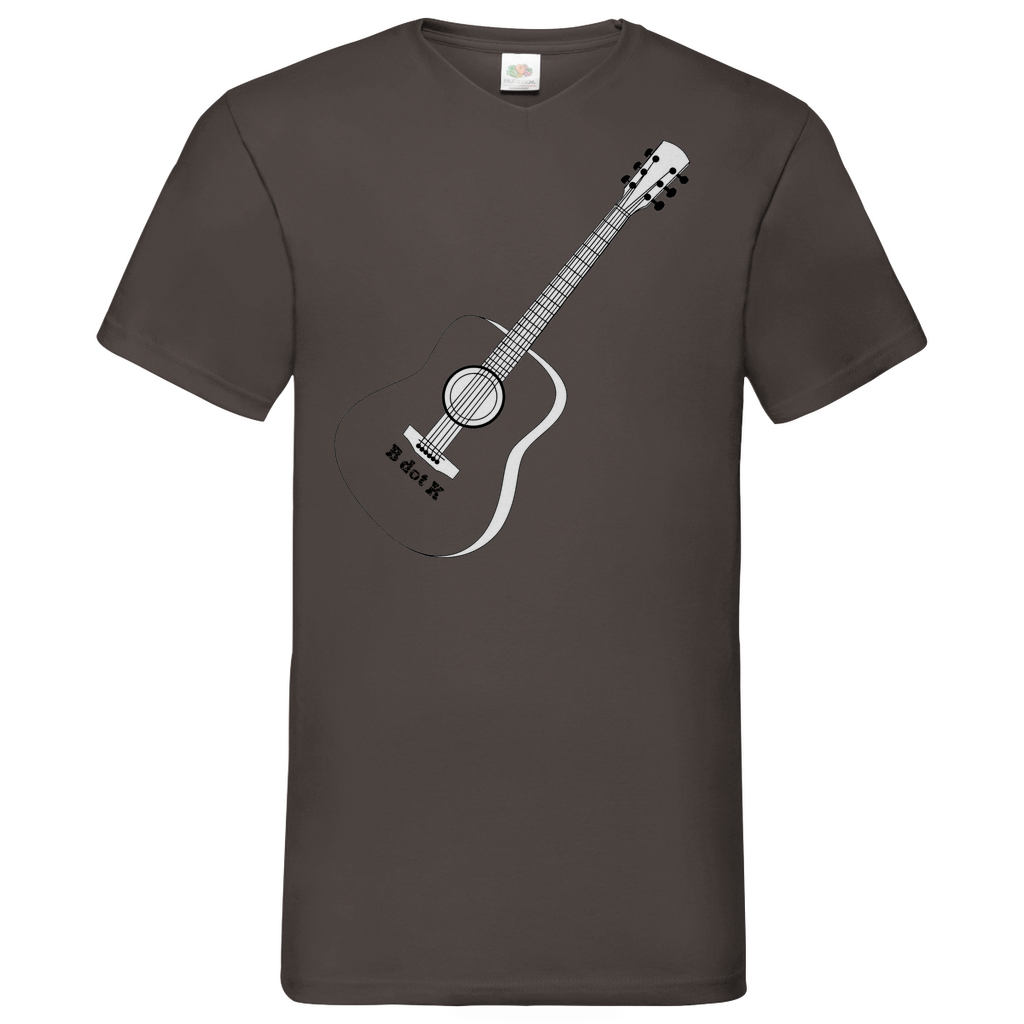 B dot K eco guitar - V-Neck T-Shirt bright