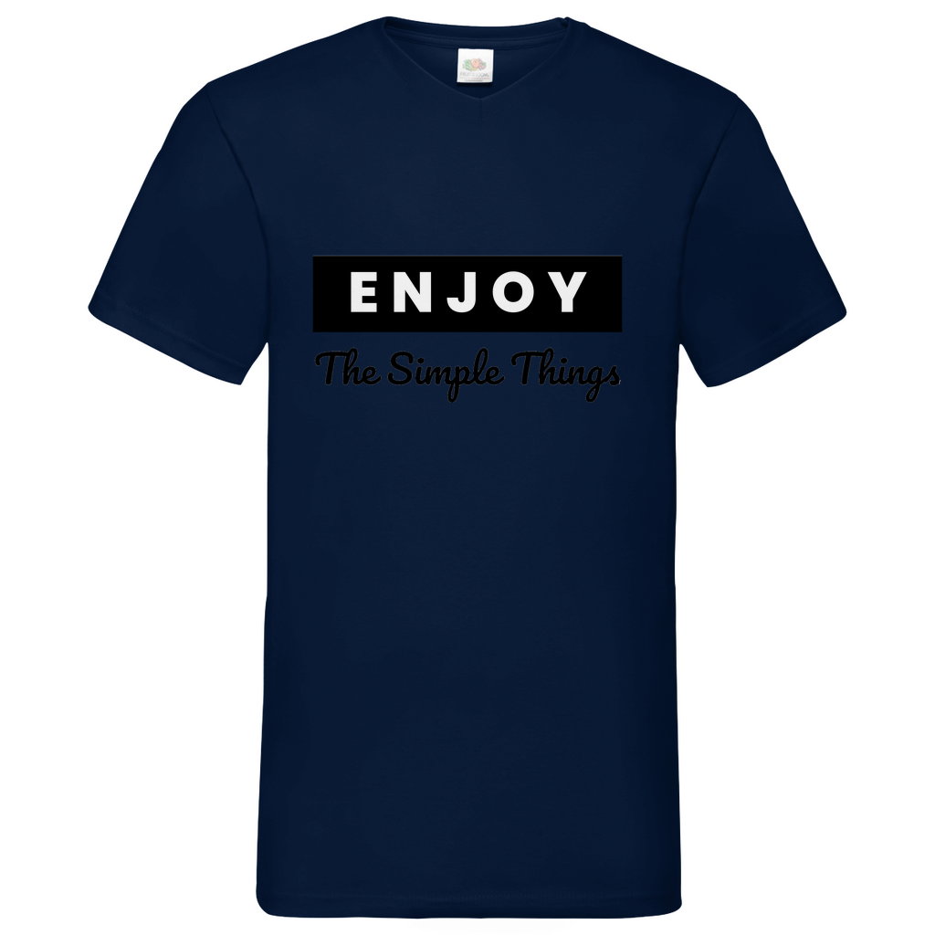Think out of the Box- V-Neck T-Shirt dark