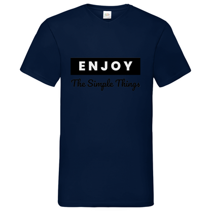 Think out of the Box- V-Neck T-Shirt dark