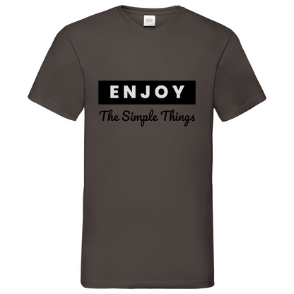 Think out of the Box- V-Neck T-Shirt dark