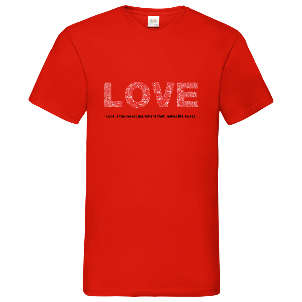 Love -  V-Neck T-Shirt bright