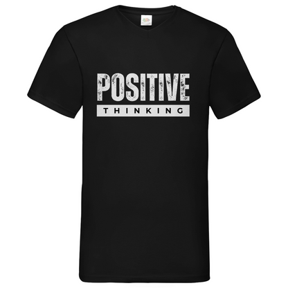 Positive Thinking- V-Neck T-Shirt dark